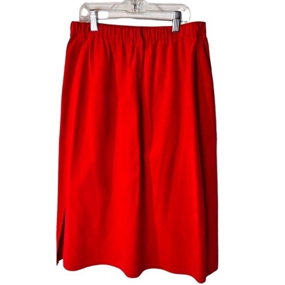 Ultrasuede Skirt Set Red Hong Kong Size 8 - Picture 7 of 14